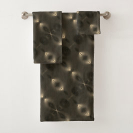 Silky Wiederholung des ovalen "unendlichen Symbols Badhandtuch Set