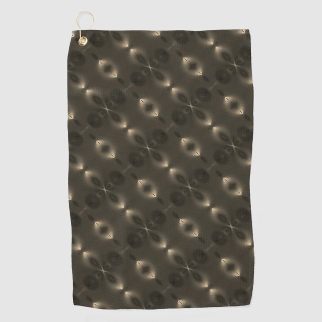 Silky Wiederholung des ovalen "unendlichen Symbols Golfhandtuch (Vorderseite)