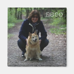 Silli und Roka im Wald Magnet