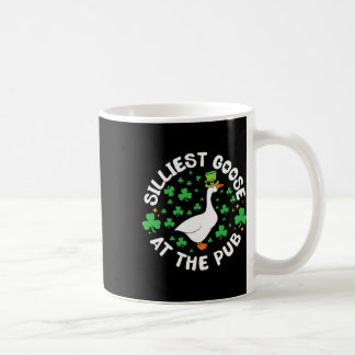Silliest Goose At The Pub Funny Shamrock St Patric Kaffeetasse