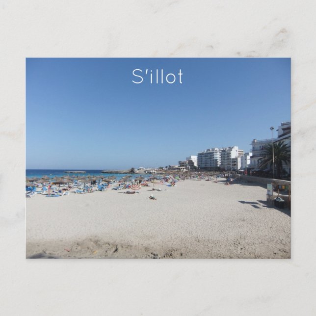 S'illot Beach Postkarte (Vorderseite)