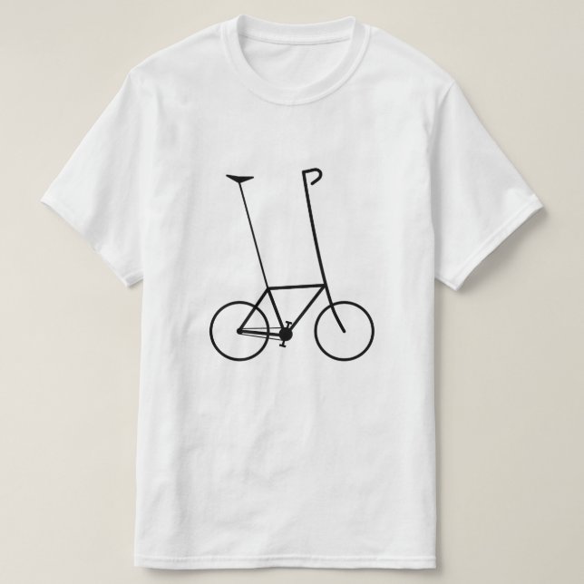 Silly Bicycle Silhouette: High Seat & Handlebars T-Shirt (Design vorne)