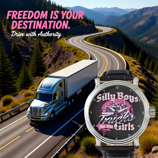 Silly Boys: Trucks Are For Girls Armbanduhr (Von Creator hochgeladen)