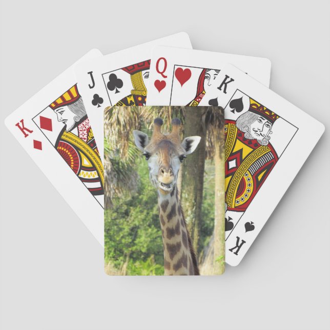 Silly Giraffe - Bicycle Playing Cards Spielkarten (Rückseite)