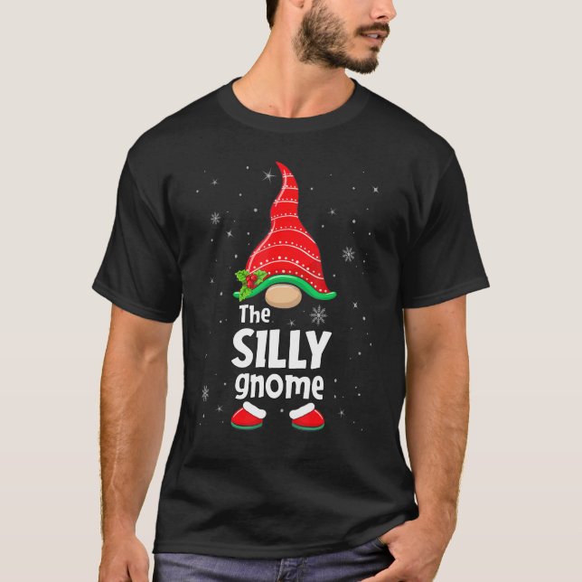 Silly Gnome Matching Family Group Christmas Party  T-Shirt (Vorderseite)