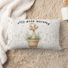 Silly good morning Kitchen Throw Pillow Lendenkissen