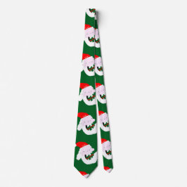 Silly goofy Santa Claus cartoon face Krawatte