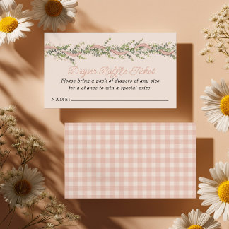 Silly Goose Baby Shower Diaper Raffle Begleitkarte