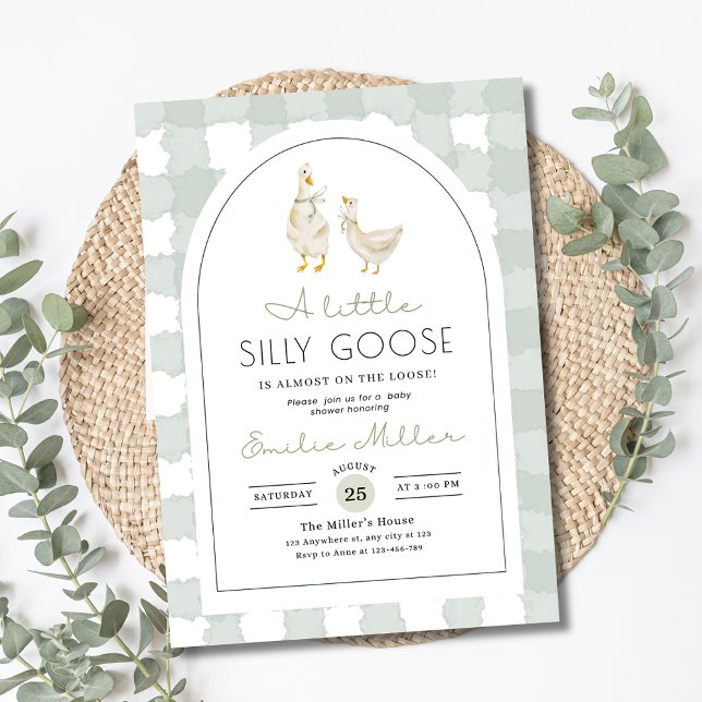 Silly Goose Baby Shower Invitation, Gender Neutral Einladung (Von Creator hochgeladen)