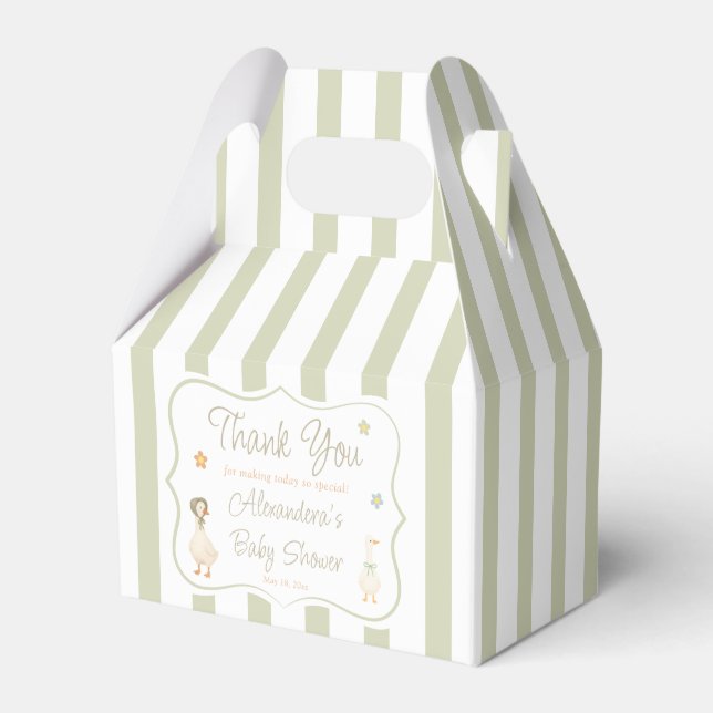 Silly Goose Baby Shower Thank You Geschenkschachtel (Vorderseite)