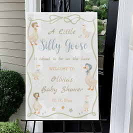 Silly Goose Baby Shower Welcome Acrylschild