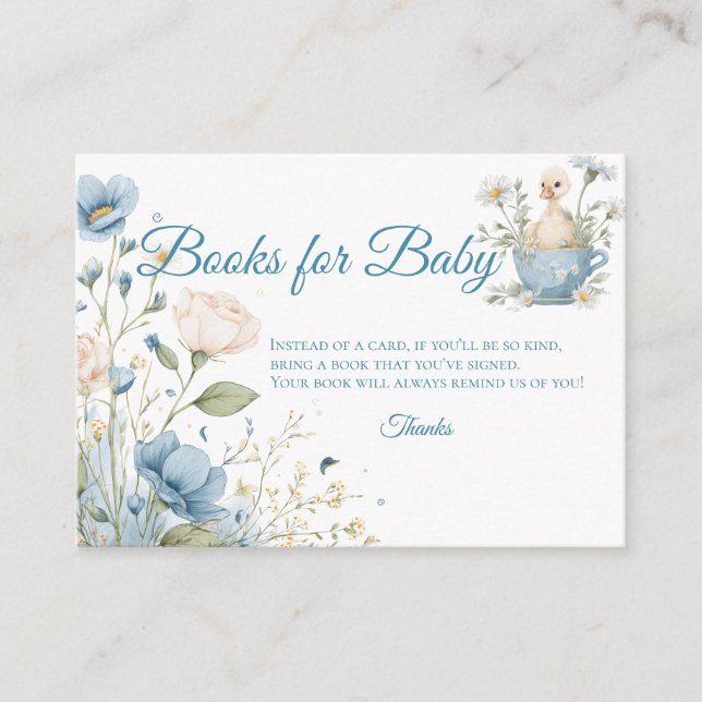 Silly Goose Books for Baby Request Card Begleitkarte (Vorderseite)