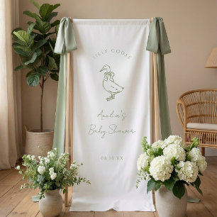 Silly Goose Geschlechtsneutrale Babyparty Banner