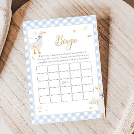 Silly Goose Gingham Baby Shower Bingo Game