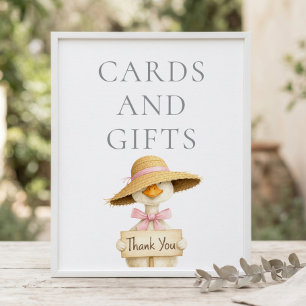 Silly Goose Karten Geschenke Schild Grau Baby Show