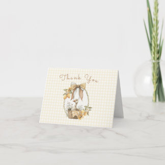 Silly Goose Lemon Watercolor Baby Shower Dankeskarte