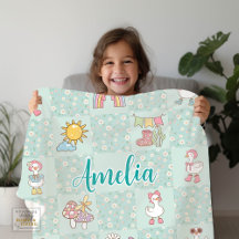 Silly Goose Mädchen Design Teal Grün