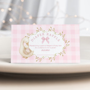 Silly Goose Pink Gingham-Windel-Rafficket Begleitkarte