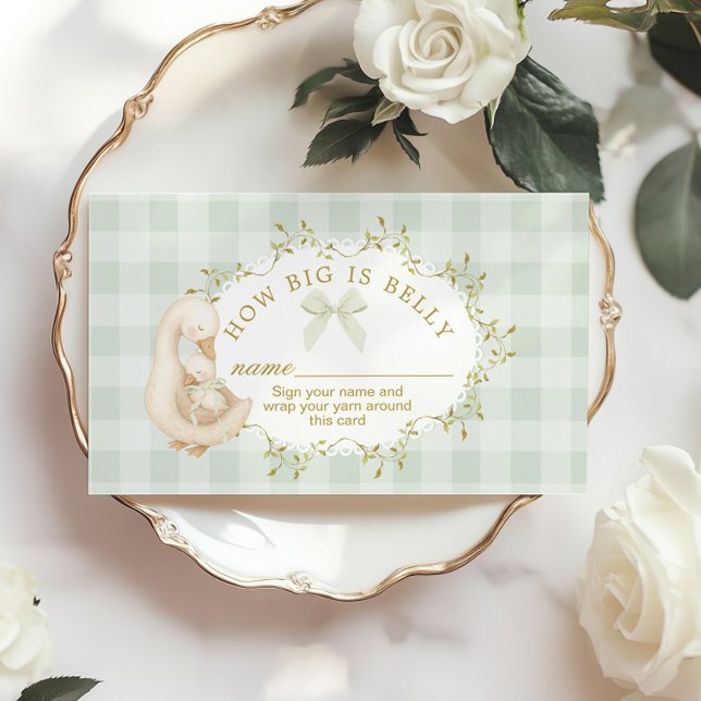 Silly Goose Sage How big is belly Begleitkarte (Von Creator hochgeladen)