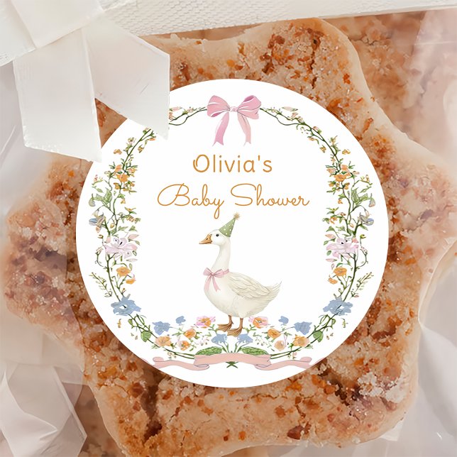 Silly Goose sur le Sticker de Baby shower libre (Créateur téléchargé)