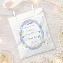 Silly Goose Whimsical Bow Baby Boy Shower Geschenktütchen