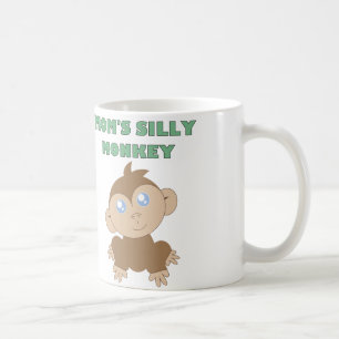 Silly Monkey - Blanc 11 oz Classique Mug Blanc 
