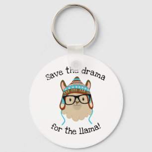 Silly Save The Drama For The Llama Keychain Schlüsselanhänger