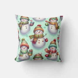 Silly Snowmen Kissen