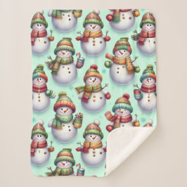Silly Snowmen Sherpadecke