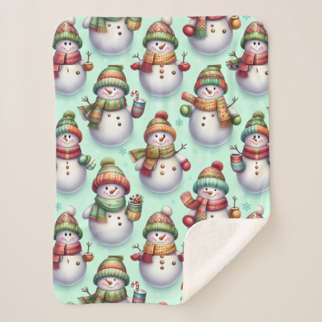 Silly Snowmen Sherpadecke (Vorderseite)
