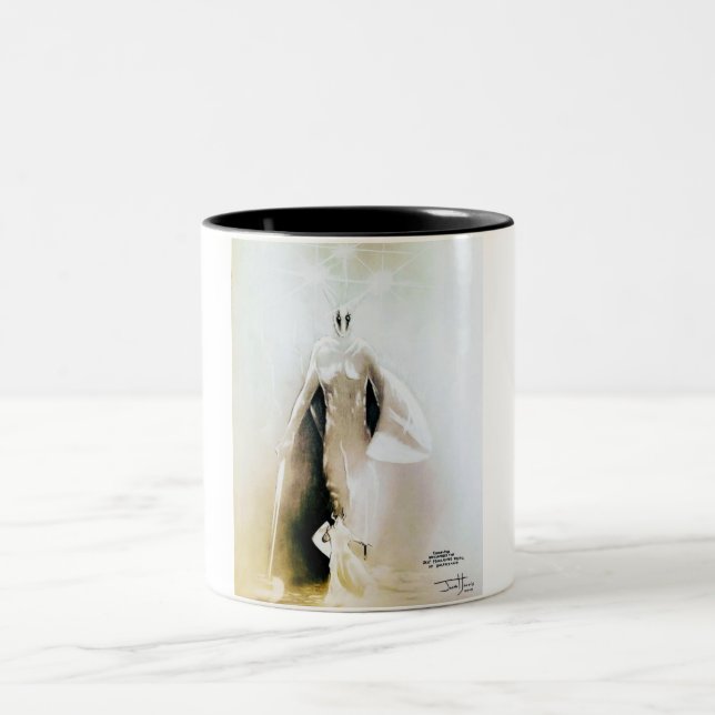 Silmarillion Fingolfin und Morgoth   Zweifarbige Tasse (Mittel)