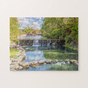 Siloam Springs Sager Creek Wasserfall Jigsaw Puzzl