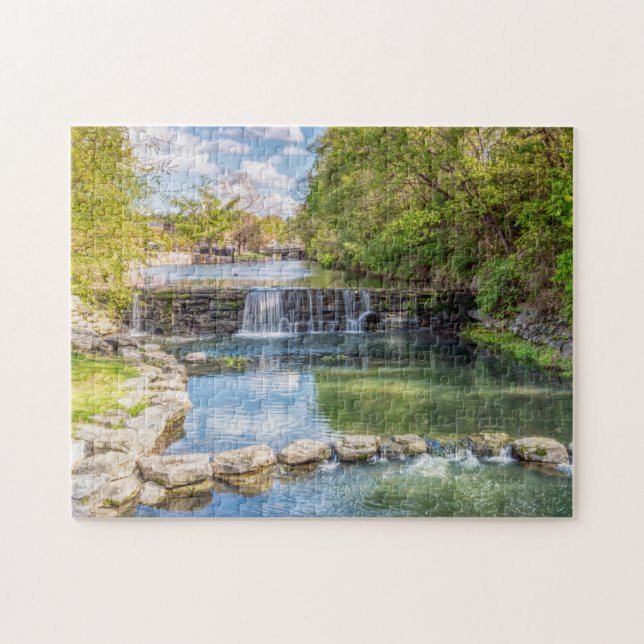 Siloam Springs Sager Creek Wasserfall Jigsaw Puzzl (Horizontal)