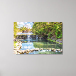 Siloam Springs Sager Creek Wasserfall Leinwand