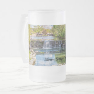 Siloam Springs Sager Creek Wasserfall Mattierte Ta Mattglas Bierglas