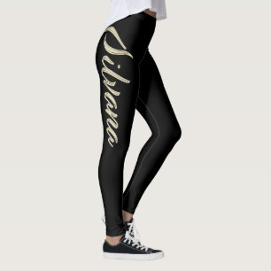 Silvana white gold Handwriting Hose Leggings