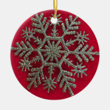 Silvar Snowflake Keramik Ornament