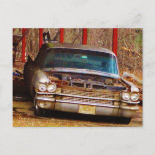 Silver 1963 Sadan Deville Postkarte