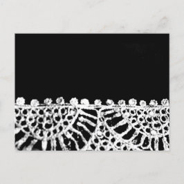 Silver Abaya Pattern Einladungspostkarte