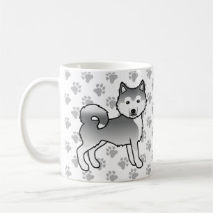 Silver Alaskan Malamute Niedlich Hund & Paws Kaffeetasse
