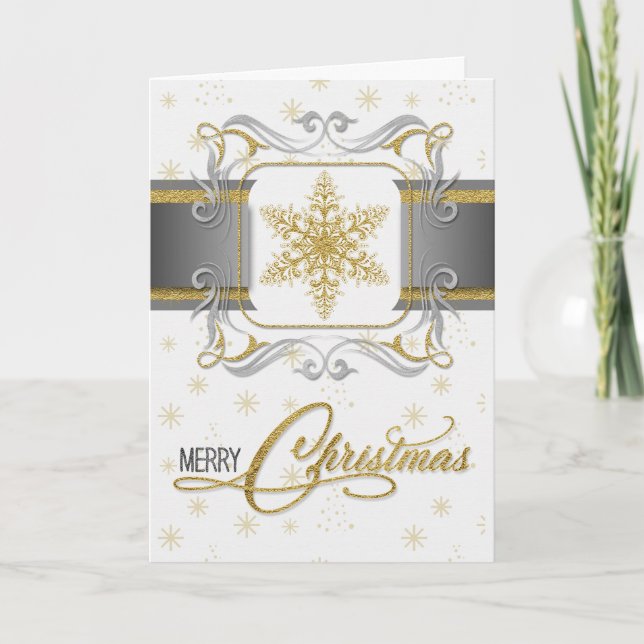 Silver and Gold Elegante Weihnachten (Vorderseite)