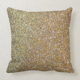 "SILVER AND GOLD" Grauer Silberbraun Gold Abstrakt Kissen