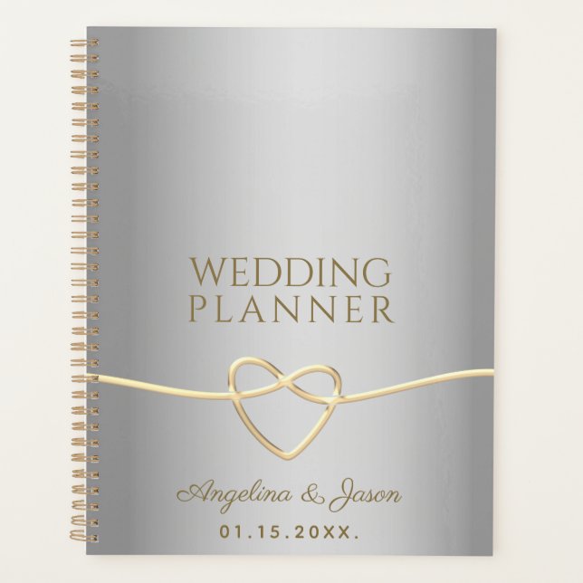 Silver and Gold Wedding Planer (Vorderseite)