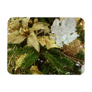 Silver and Gold Weihnachtsbaum II Urlaub Magnet