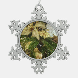 Silver and Gold Weihnachtsbaum II Urlaub Schneeflocken Zinn-Ornament