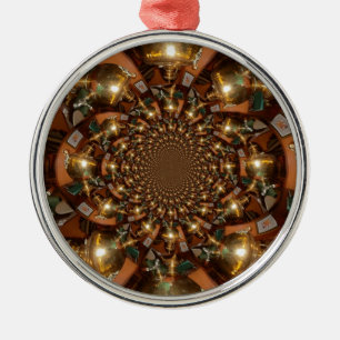 Silver and GoldElegante Teekultur - Vintag Samov Ornament Aus Metall