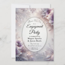 Silver and Soft Amethyst Winter Engagement Party