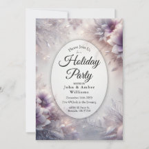 Silver and Soft Amethyst Winter Holiday Party