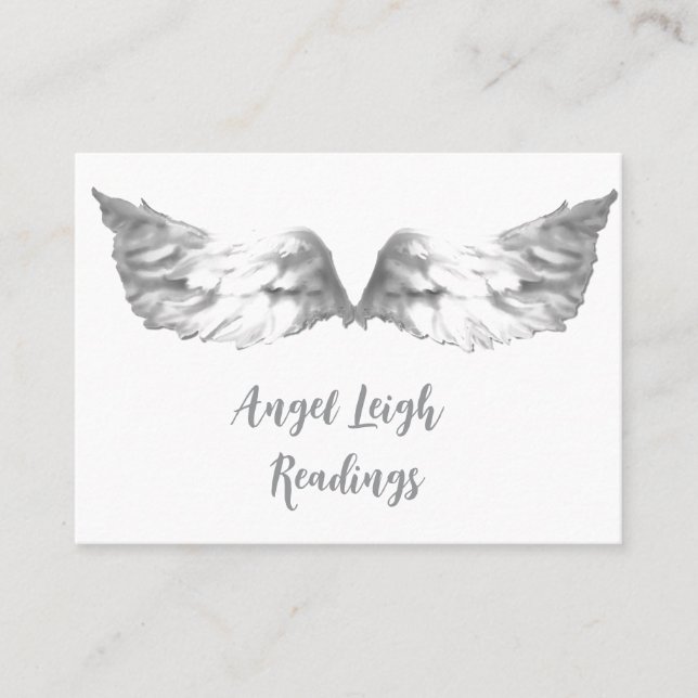 Silver Angel, Spiritual, Reiki, Visitenkarten Visitenkarte (Vorderseite)