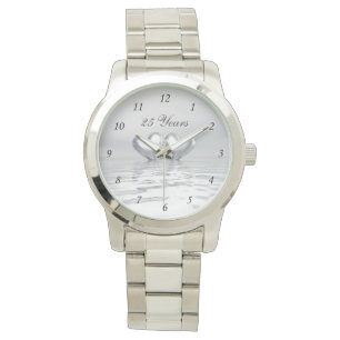 Silver Anniversary Hearts Armbanduhr